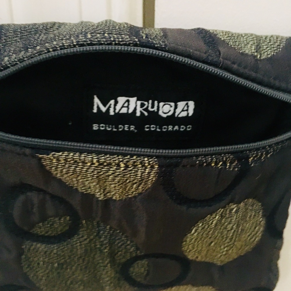 Maruca cross-body bag metallic circles